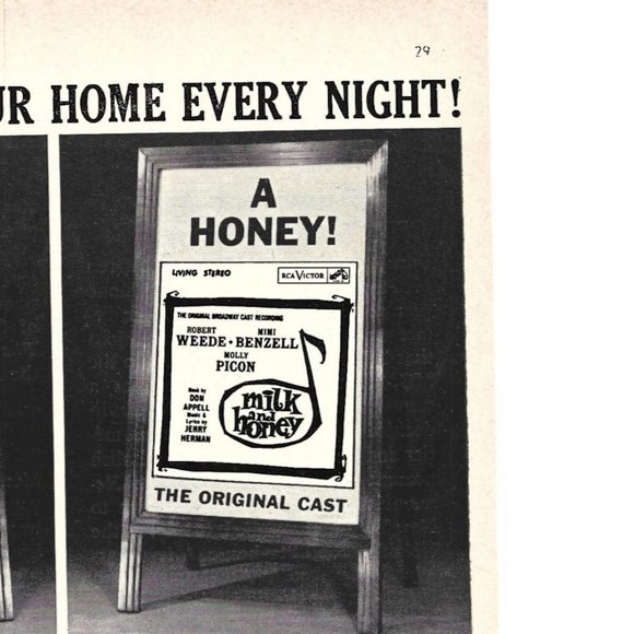 Broadway Shows on RCA Victor Let it Rde Phil Silver 1960s Vintage Print Ad 9 in - Picture 2 of 4